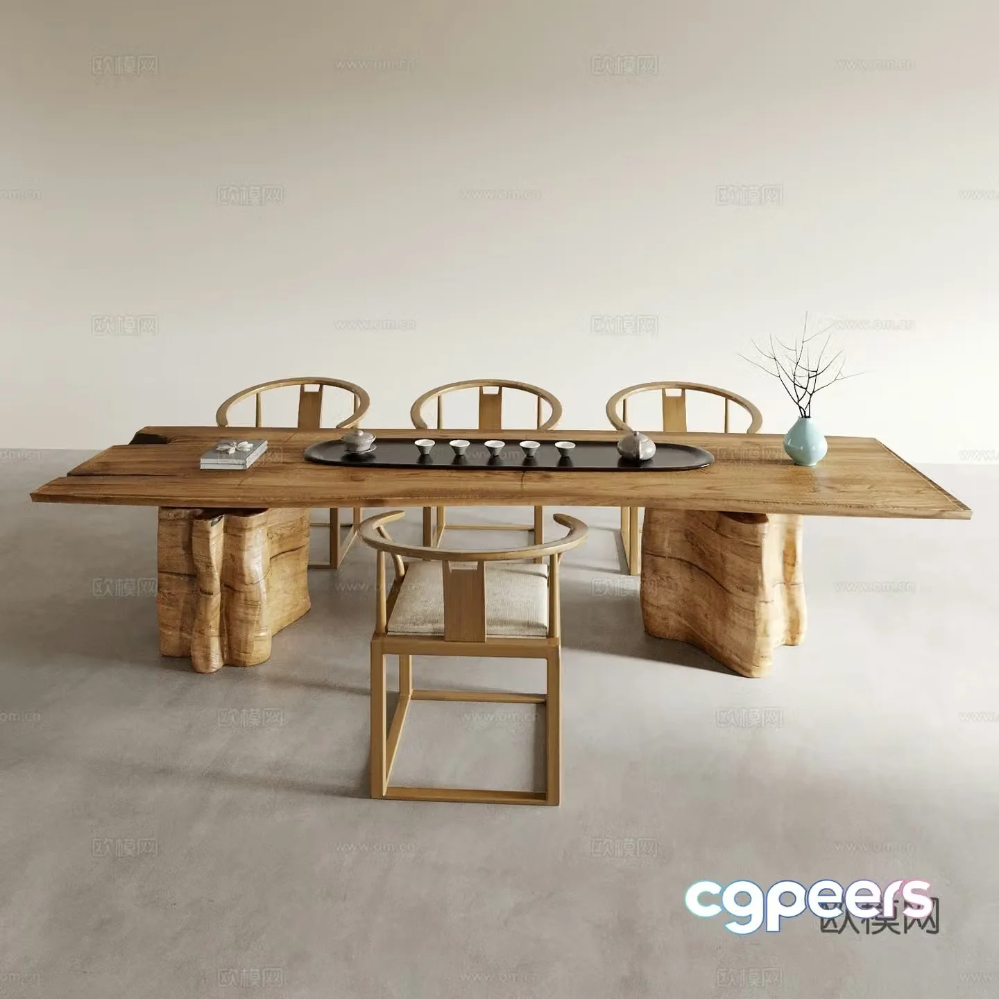 Dining table and chairs living and dining table and chairs dining table and chairs wine table and chair combination round wine table and chair 3D model
