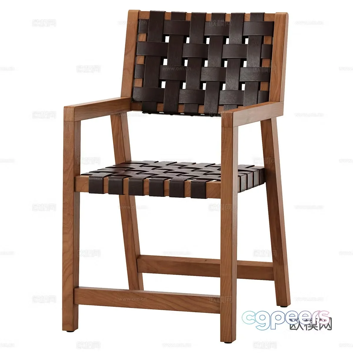 Nordic simple chair chair simple chair casual chair stool dining chair 3d model