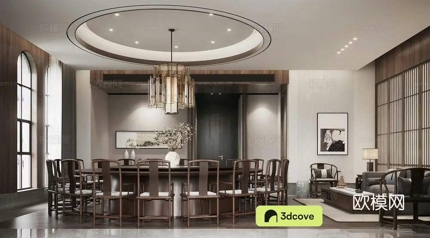 New Chinese-style private room Chinese food private room