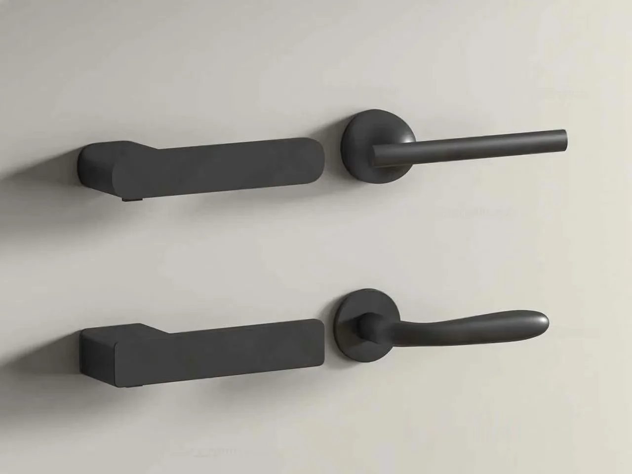 A Black Door Handle 3D Model – 13605 – VRAY Render