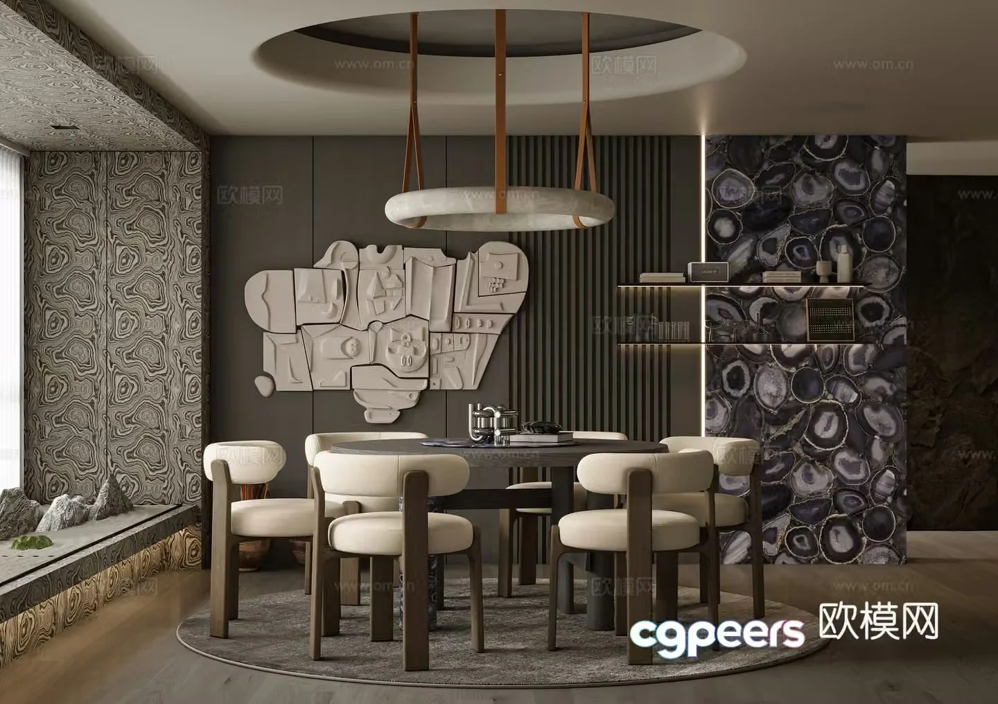 Modern restaurant 3d model