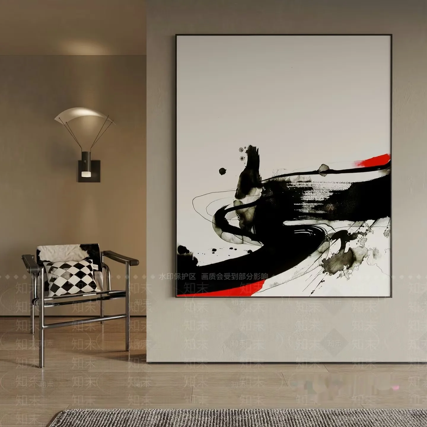 Modern Abstract Art Piece 3D Model – 17723 – VRAY Render