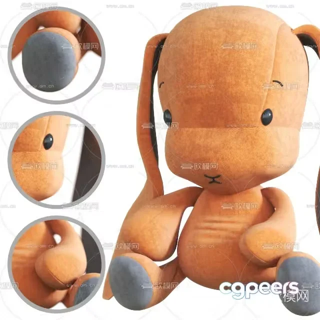 Modern ragdoll children’s toy 3d model