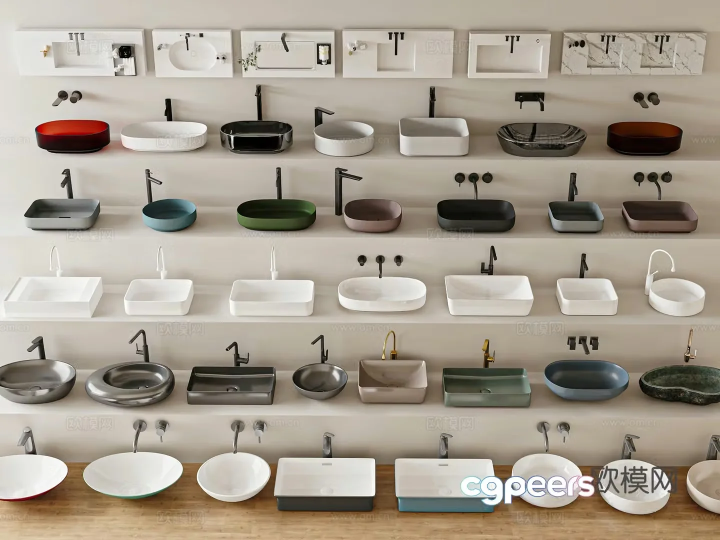Washbasin Washbasin Column Basin 3D Model