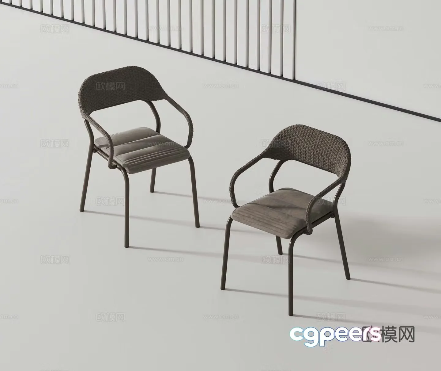 Modern single chair 3d model