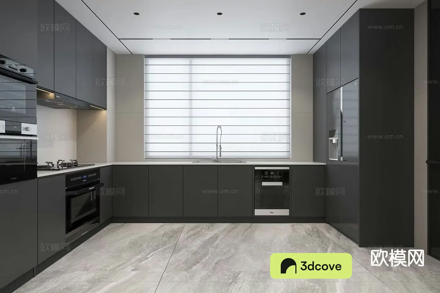 modern kitchen cabinet