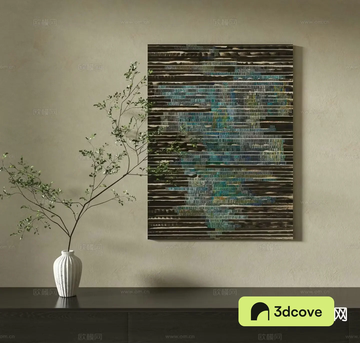 Wabi-sabi painting texture painting decorative painting hanging painting