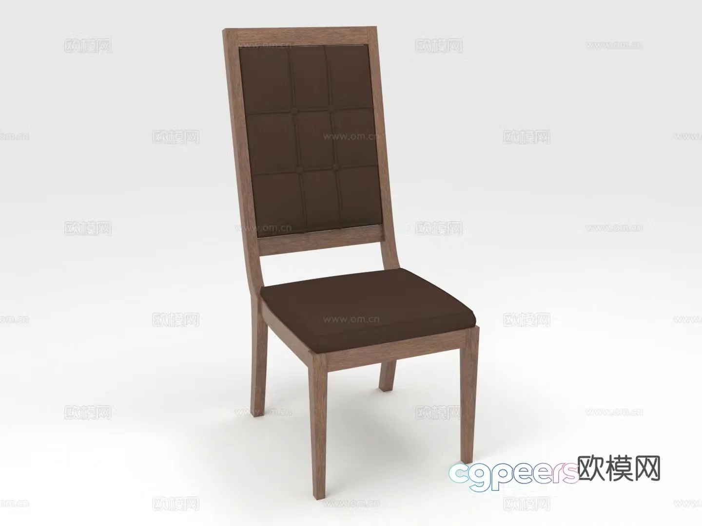 Wooden chair Solid wood chair Dining chair Chair Seat 3d model