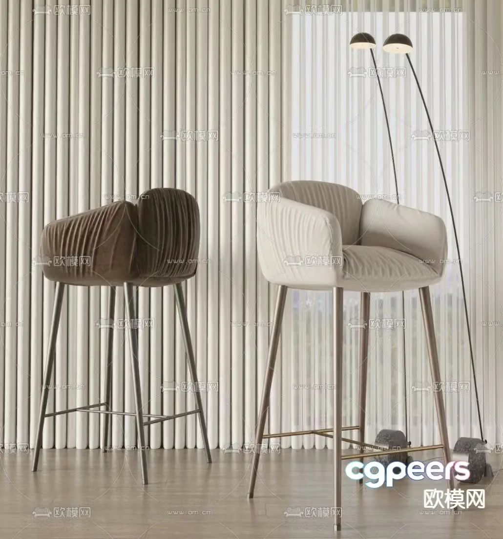 bar stool bar stool high stool 3d model
