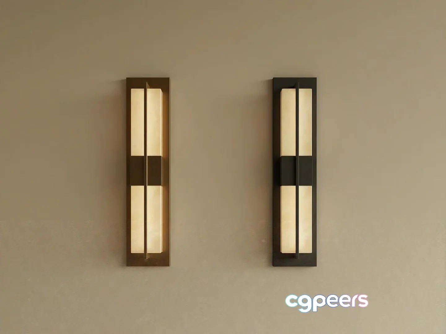 Two Modern Wall Sconces 3D Model – 4704 – VRAY Render