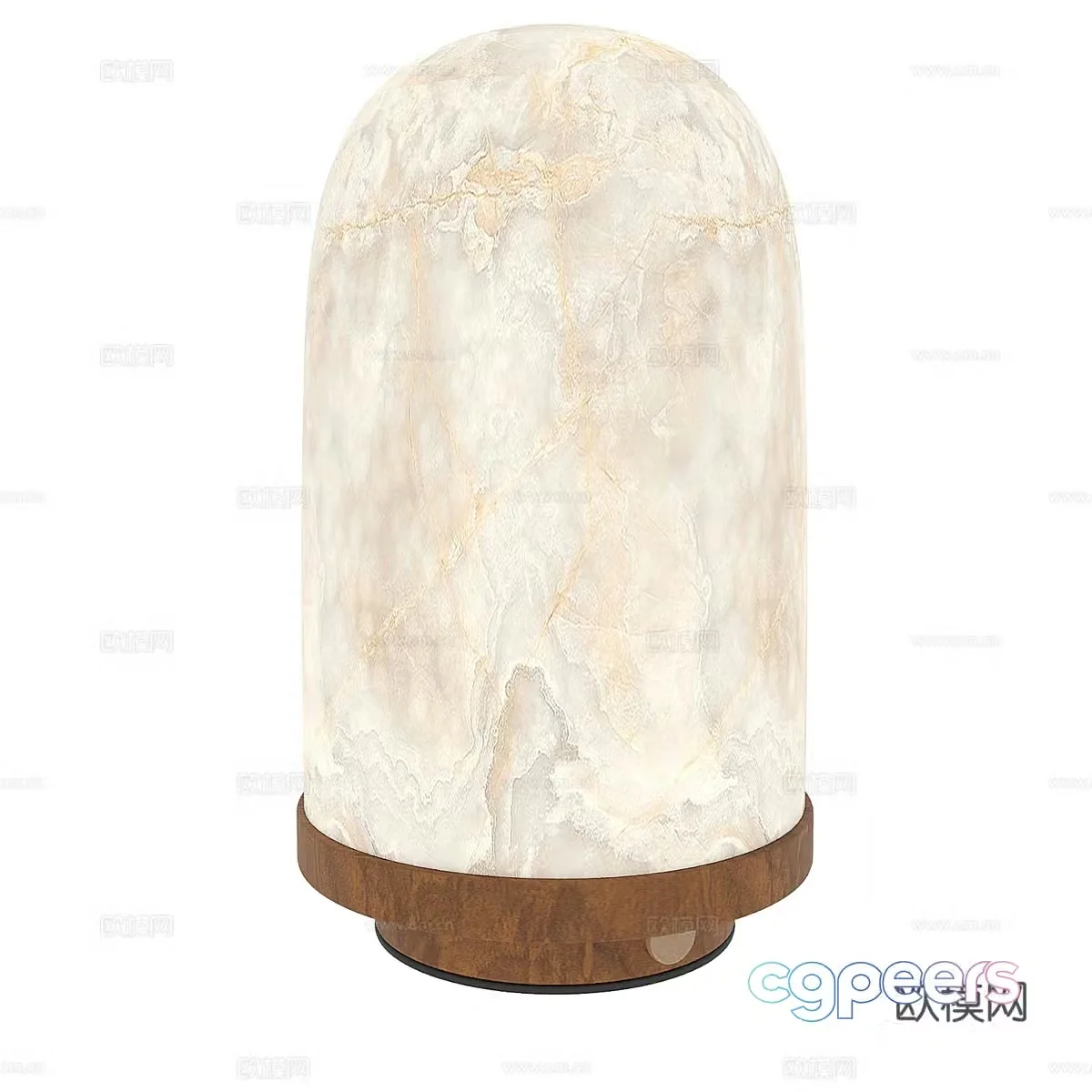 Simple desk lamp marble desk lamp 3d model