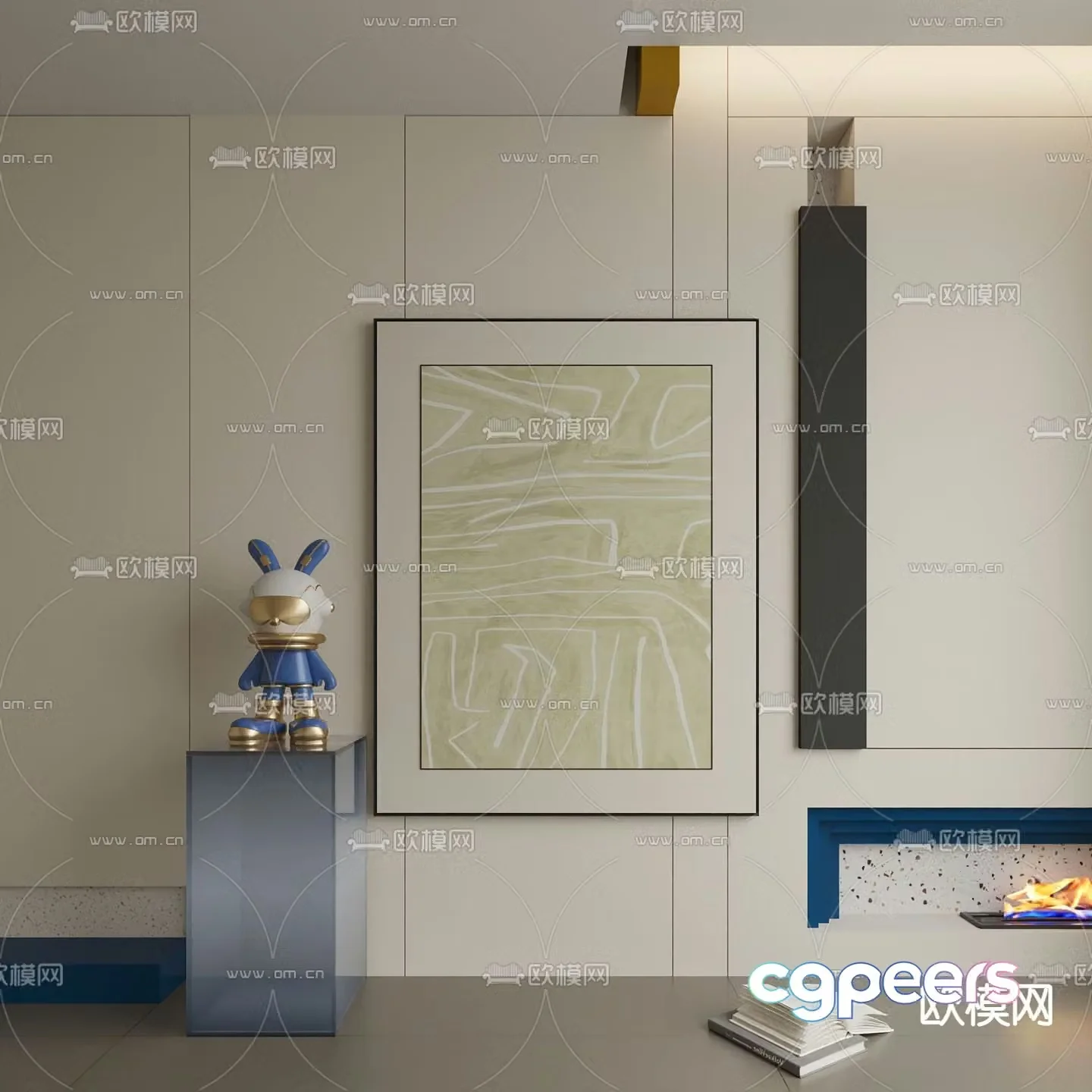 Simple painting Art painting Decorative painting 3d model