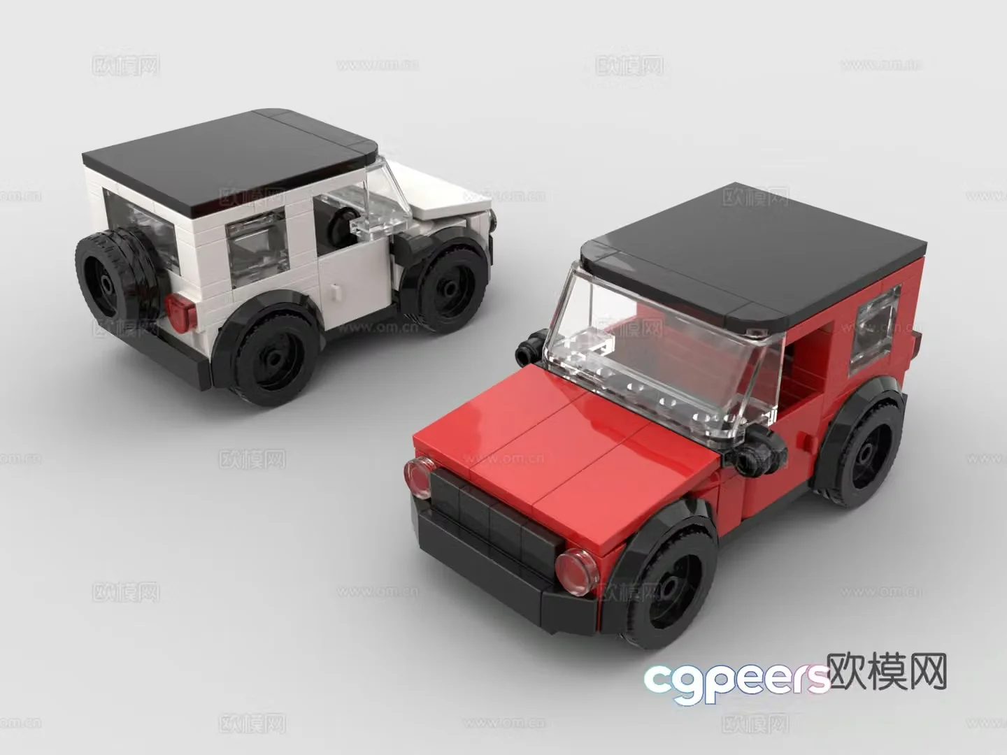 Lego LEGO toys building blocks jeep off-road vehicle 3d model