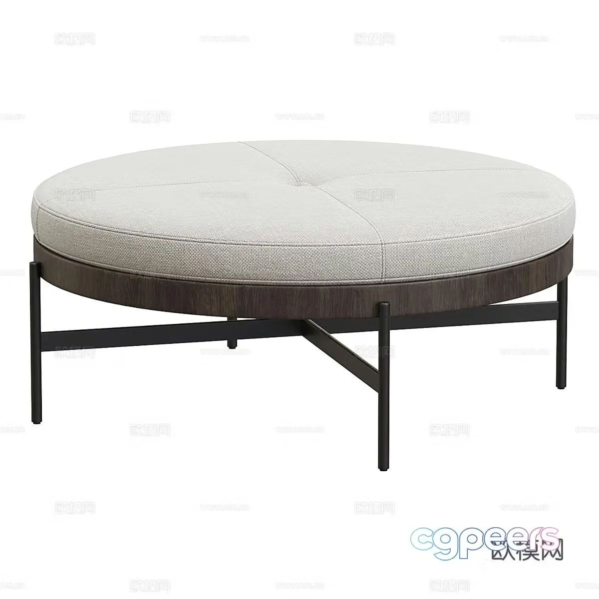 New Chinese sofa stool 3D model