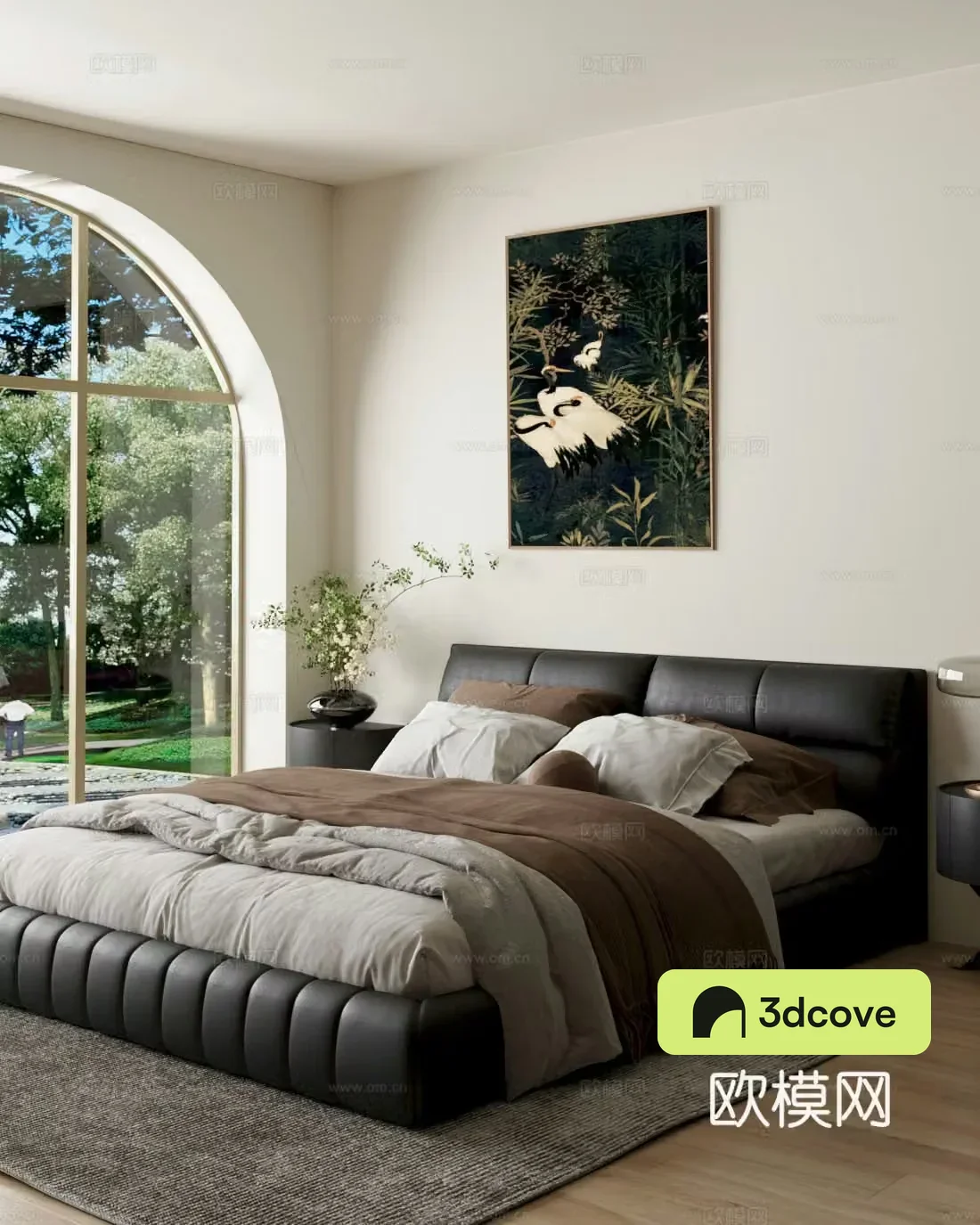 Modern home bedroom