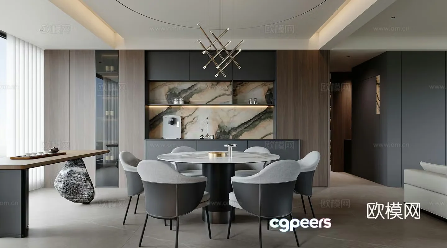Modern restaurant 3D model