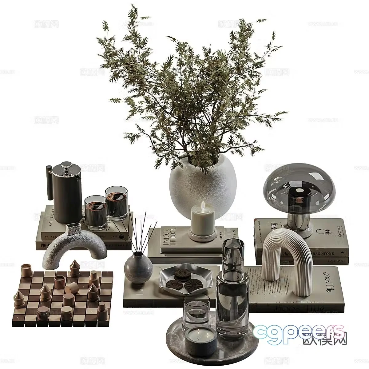 New Chinese style Wasabi ornament ornament 3D model