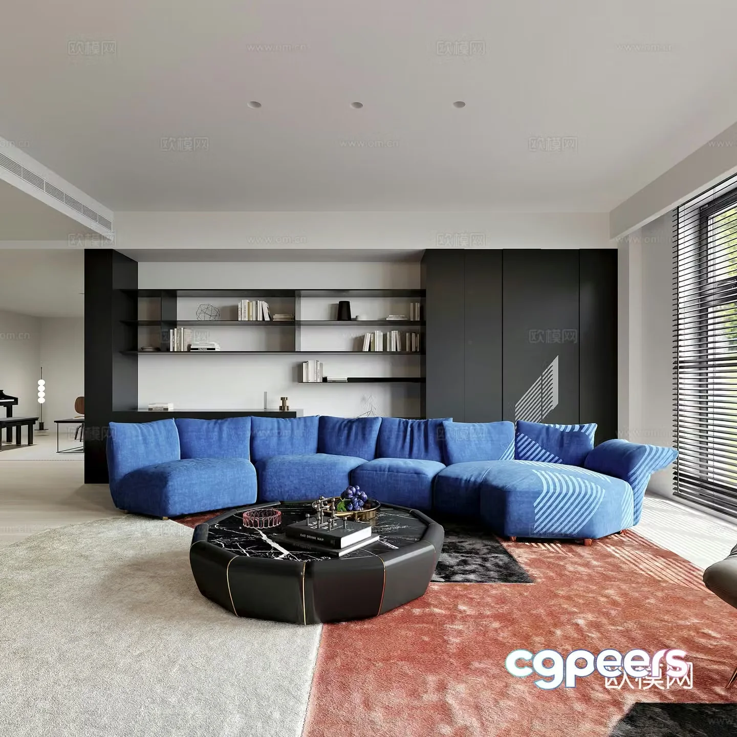 Modern living room 3d model