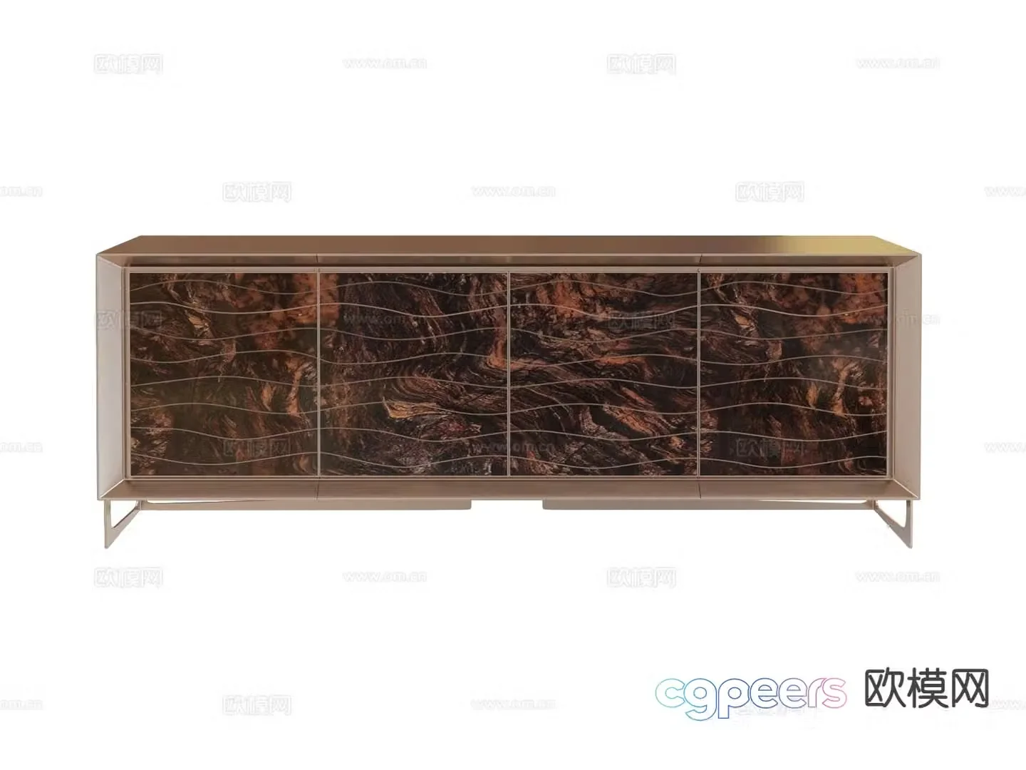 visionnaire side cabinet entrance cabinet 3d model