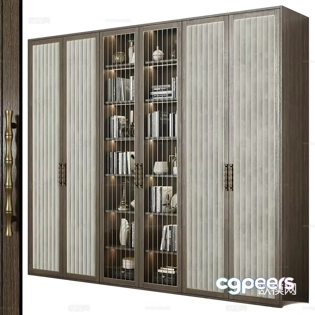 New Chinese style wardrobe 3D model