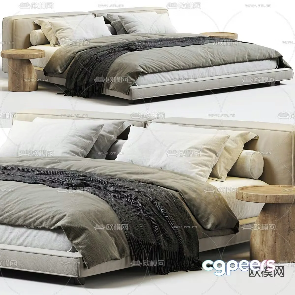 MISSANA double bed 3d model
