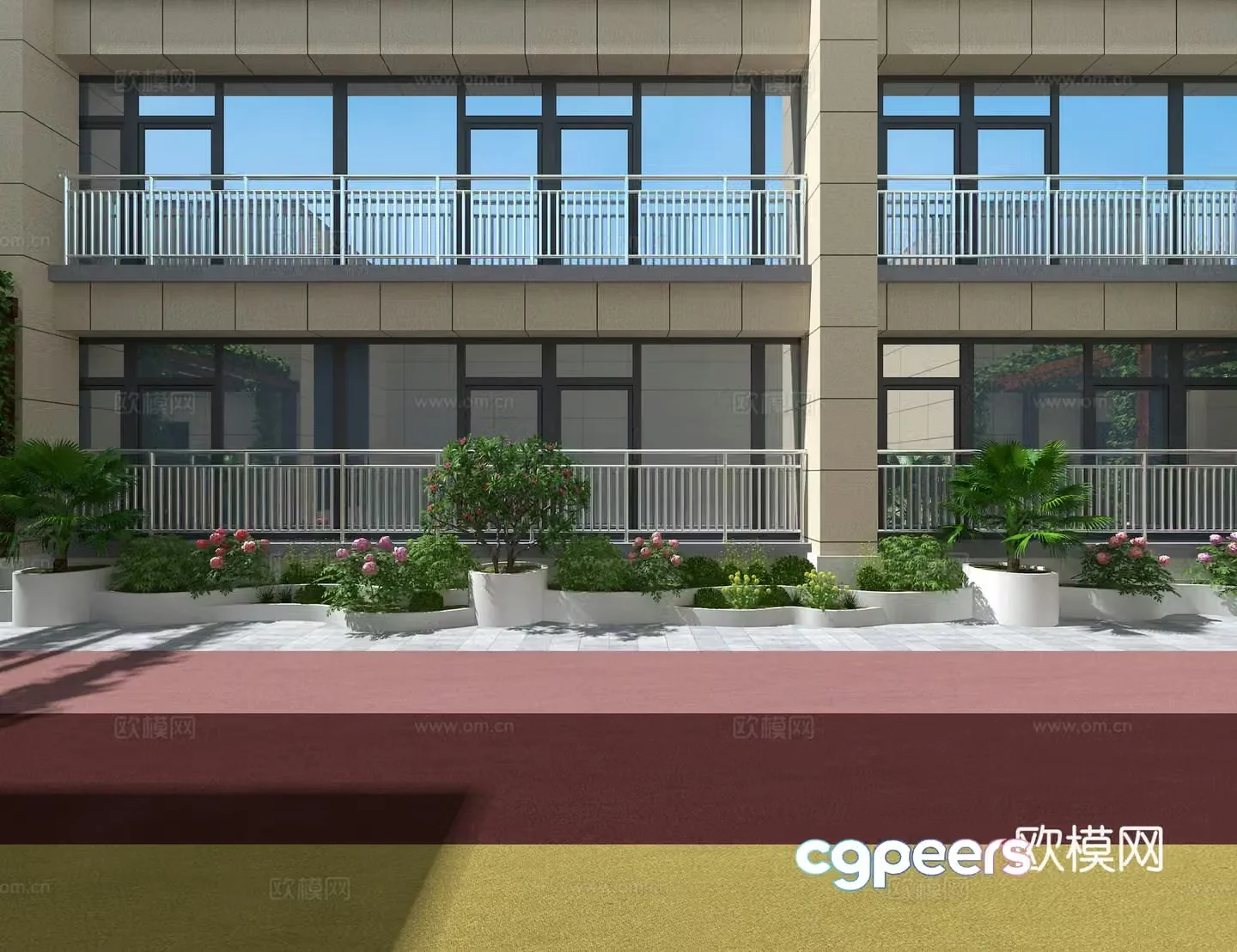 Rooftop Landscape 3d Model