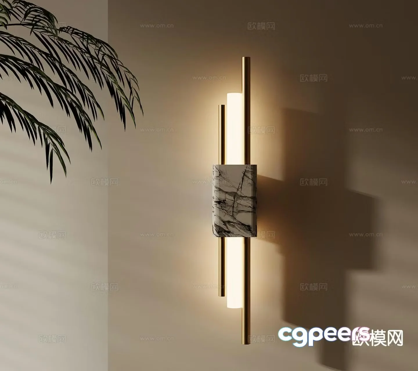 French wall light 3d model