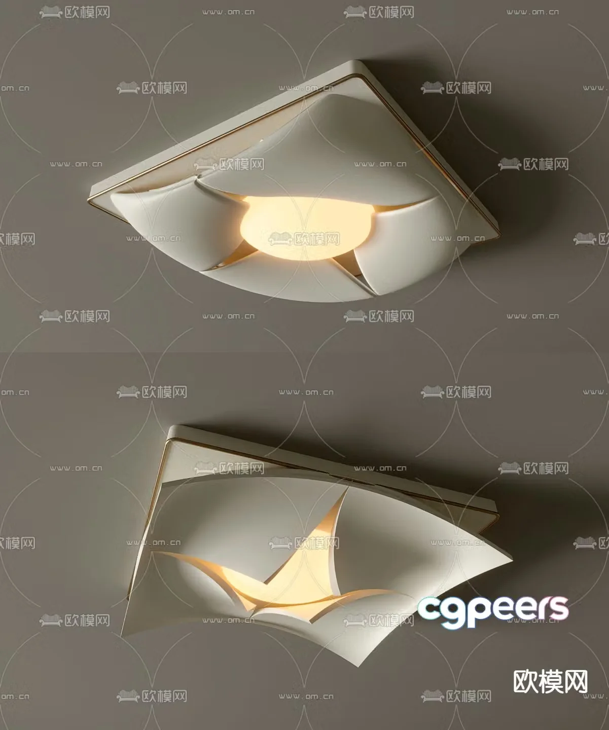 Art ceiling light Bedroom light 3d model