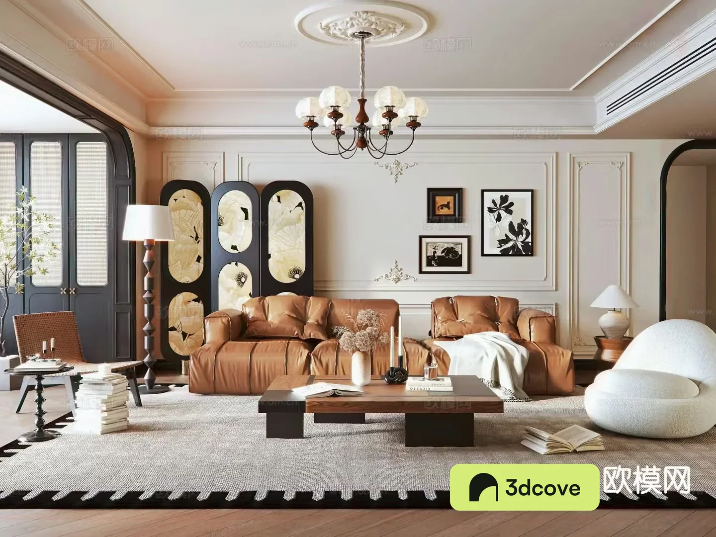 Medieval style living room
