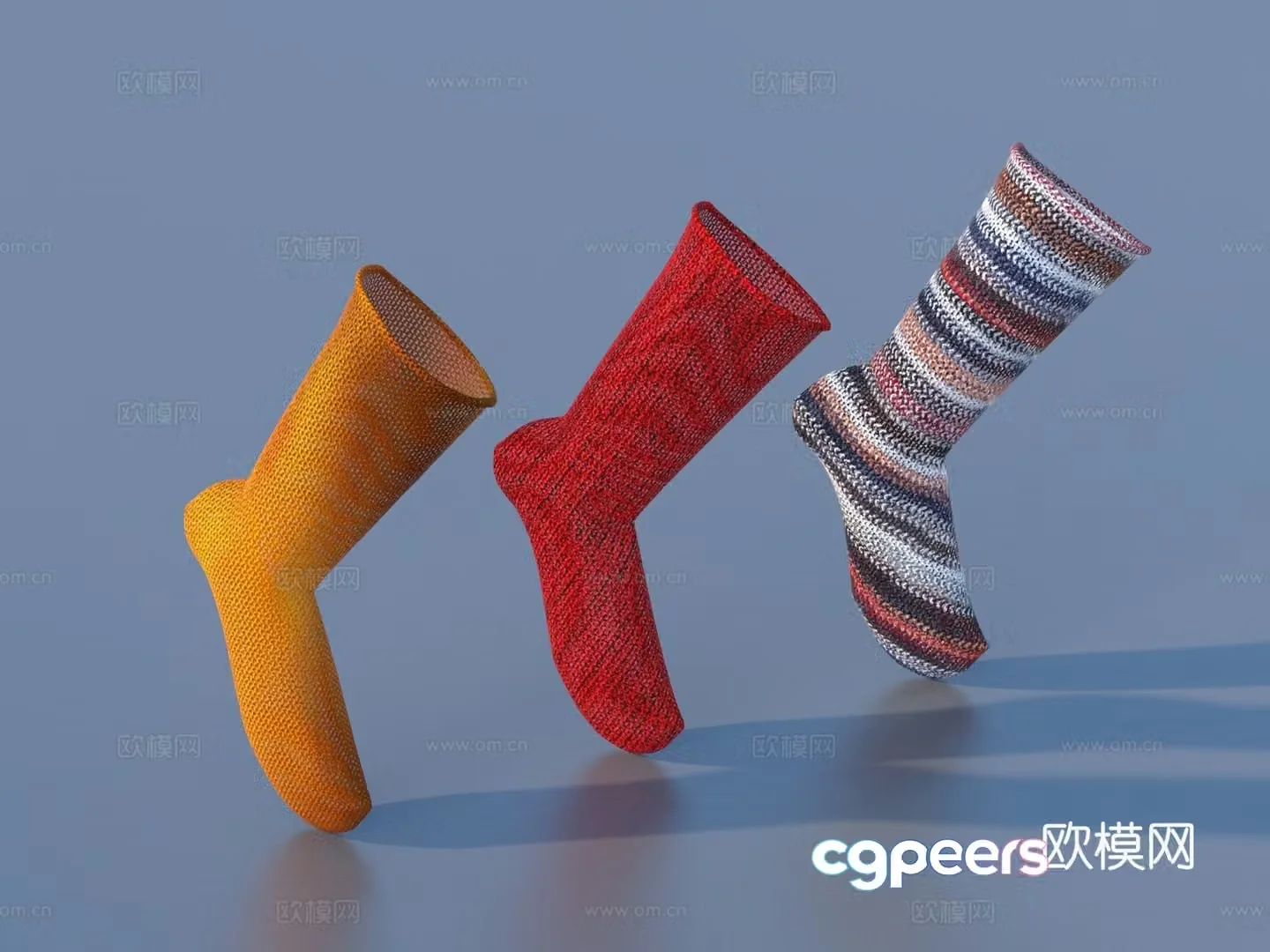 Socks Stockings Cotton socks 3d model