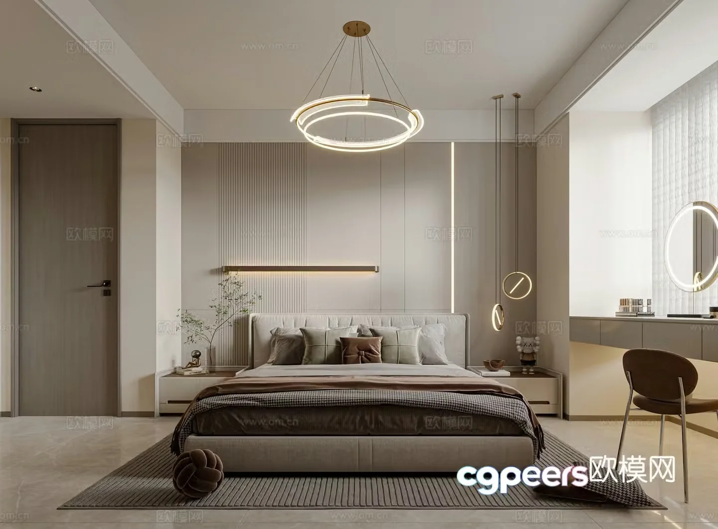 Modern bedroom 3d model