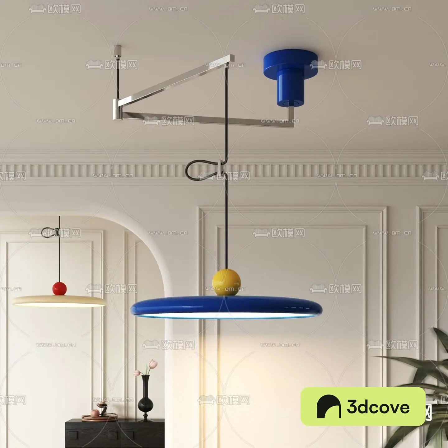 Modern folding chandelier