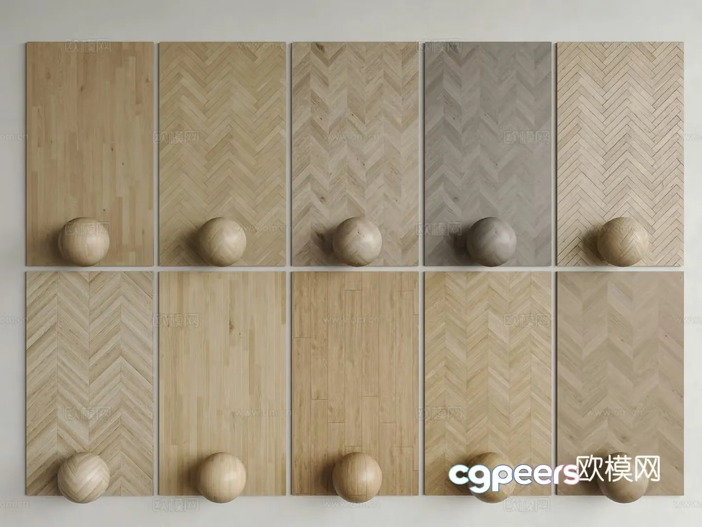 Solid wood flooring flooring fish bones wooden flooring herringbone wooden flooring wood grain brick floor tiles 3D model