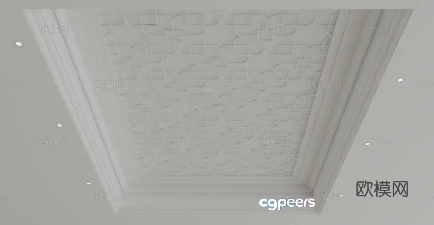 Modern ceiling 3d model