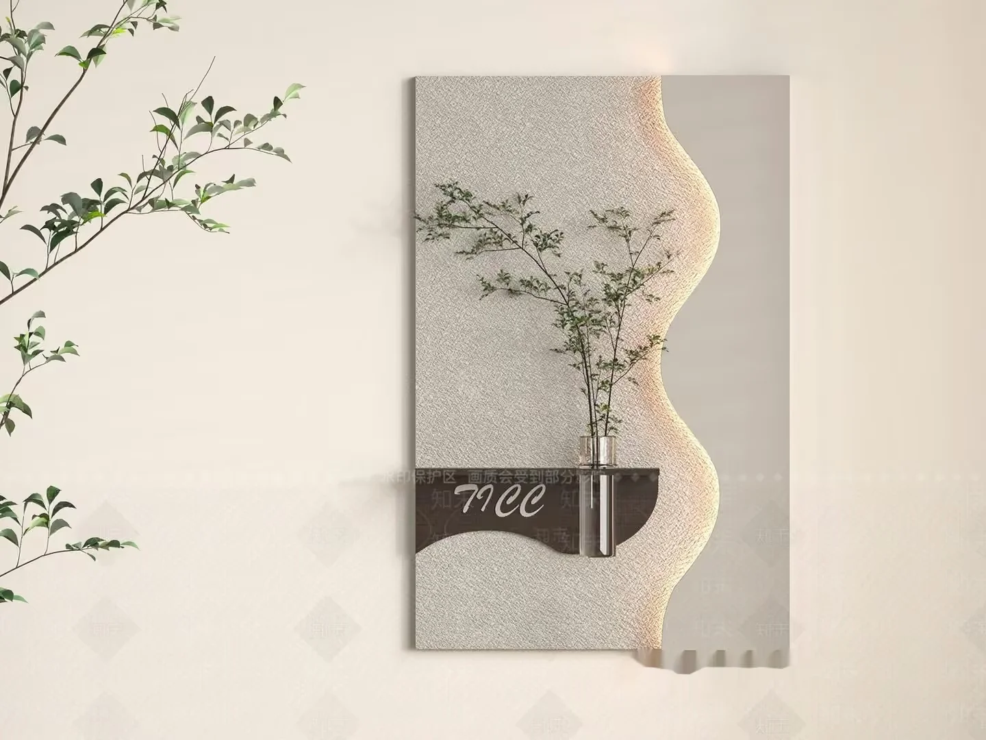 Modern Wall Art 3D Model – 21456 – VRAY Render