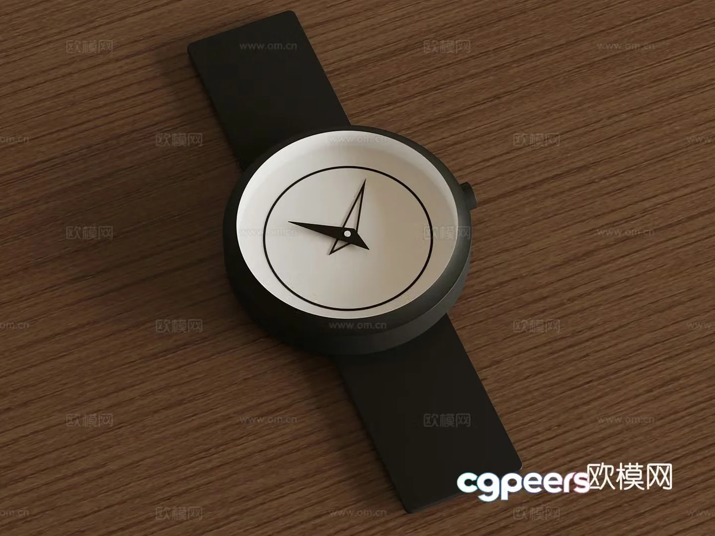 Modern minimalist clock wall clock hanging clock 3d model