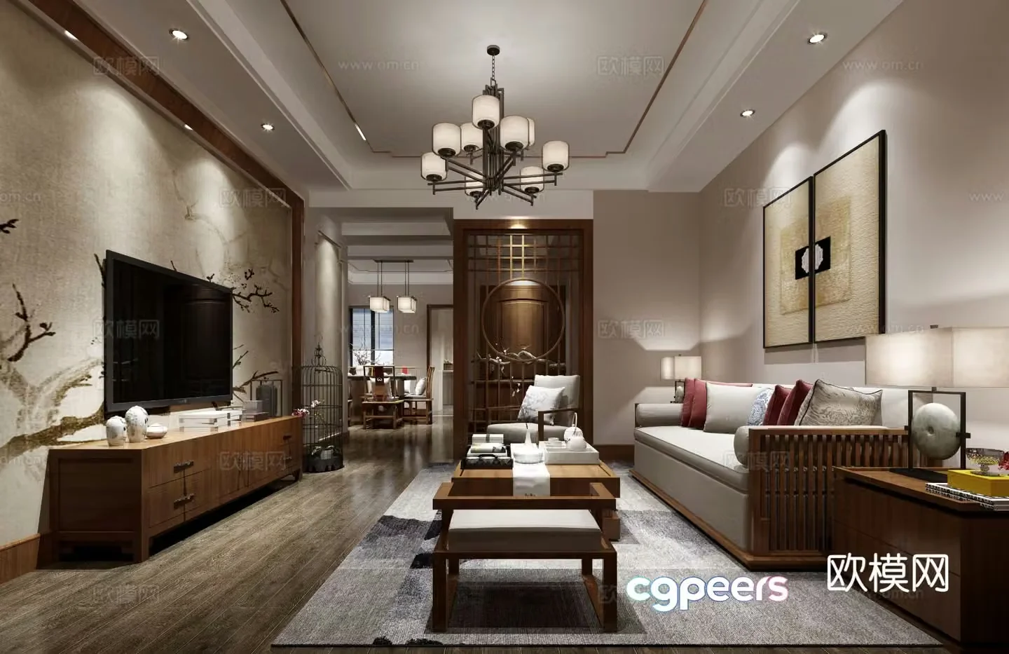 New Chinese restaurant 3D model
