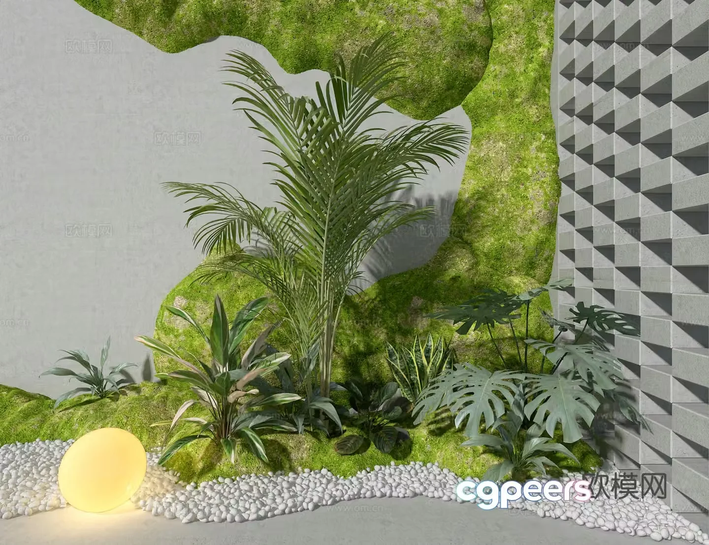 Landscape sketch 3d model