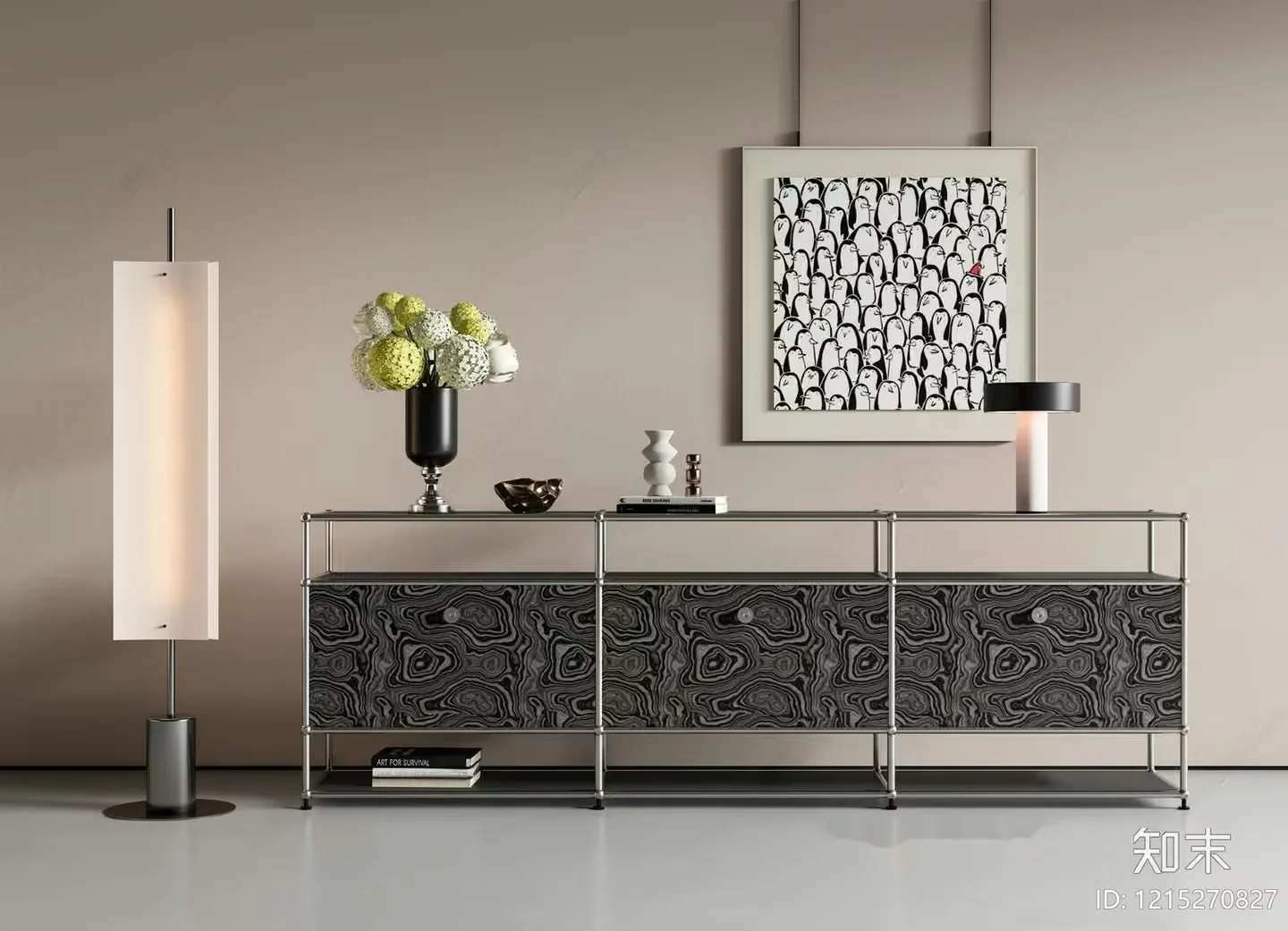 Modern Living Room 3D Model – 16995 – VRAY Render