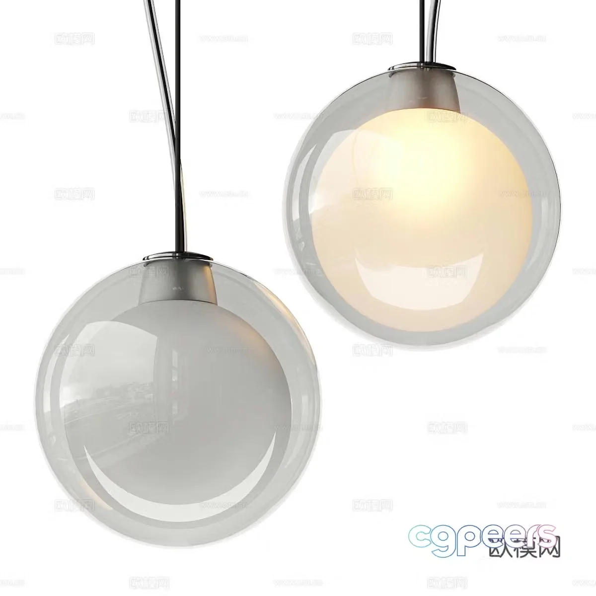 Crystal lamp 3d model