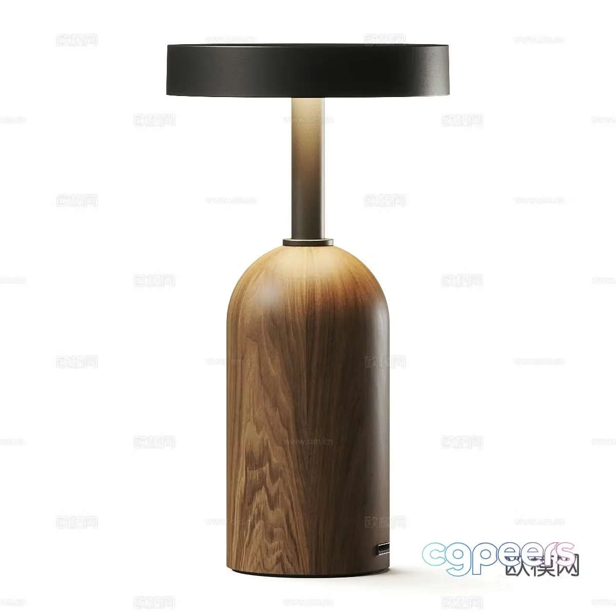 Wasabi Fengteng lamp B&B desk lamp Decorative lamp Bedside table lamp Art desk lamp Wooden desk lamp 3D model