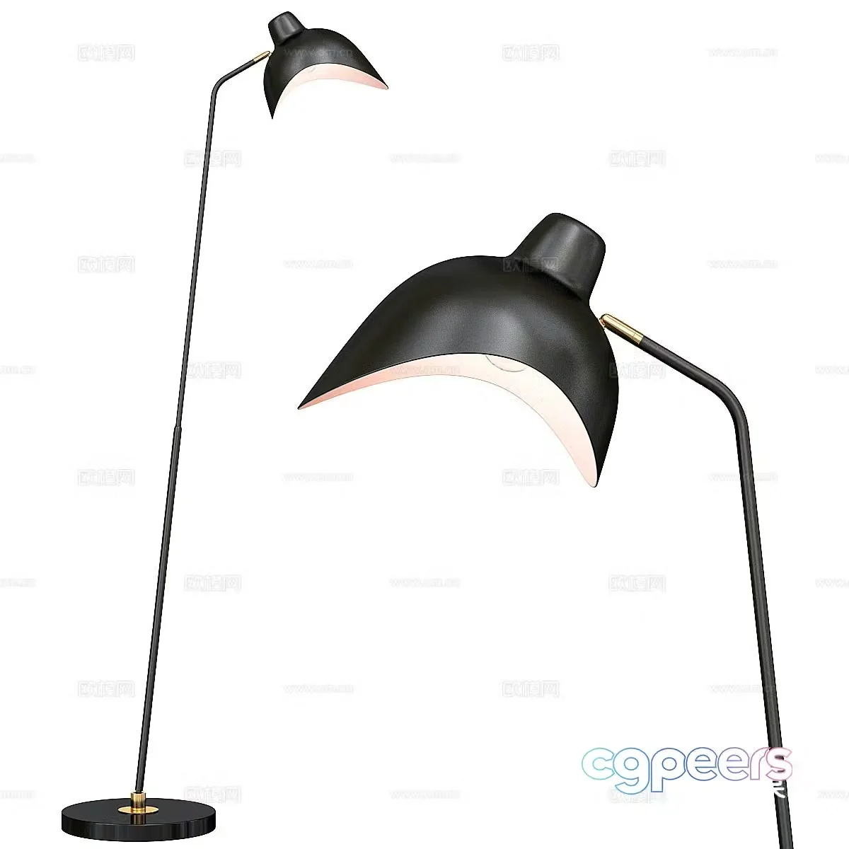 Creative floor lamp 3d model