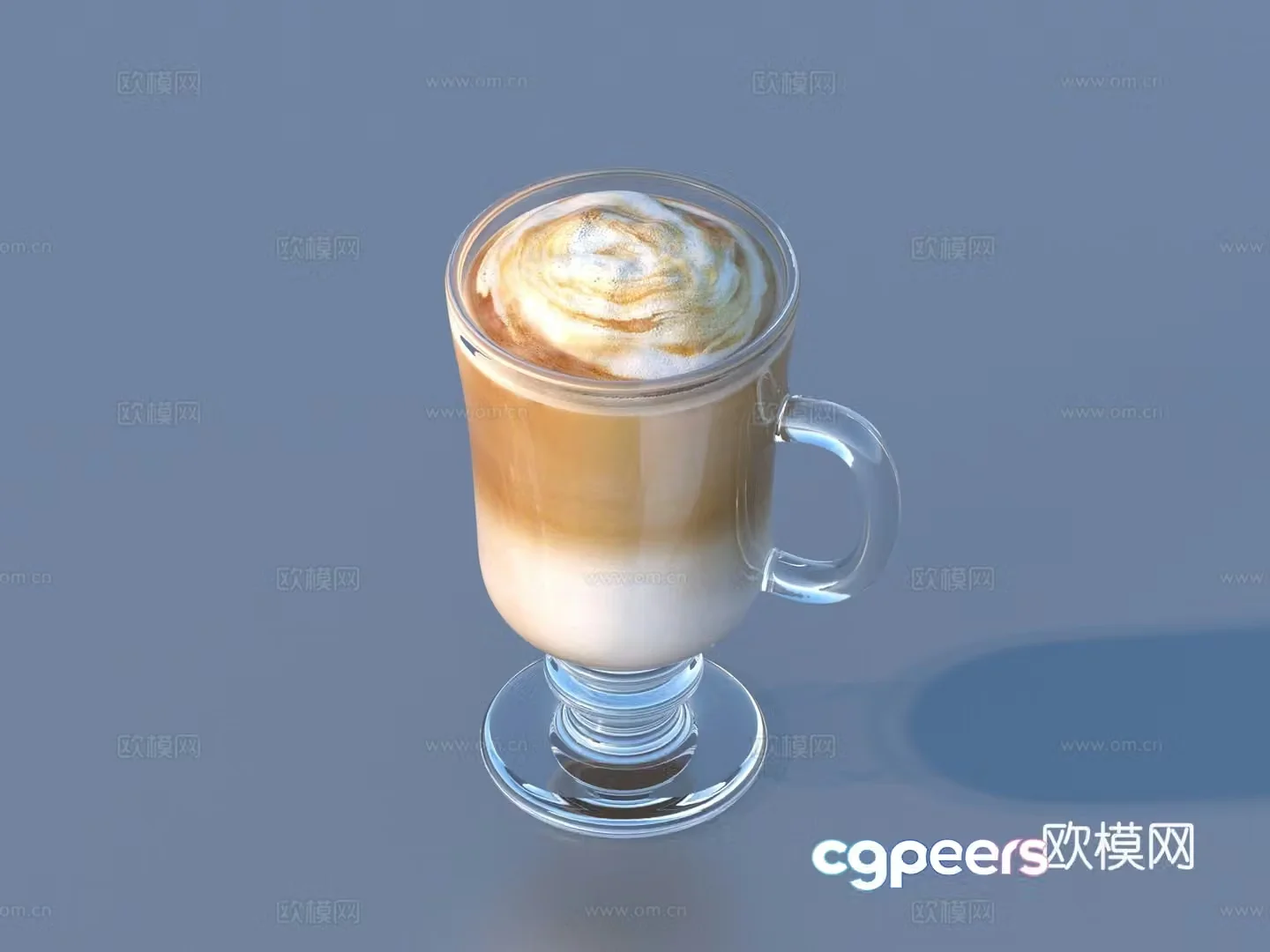 Coffee Milk Tea Smoothie Dessert Food 3d Model
