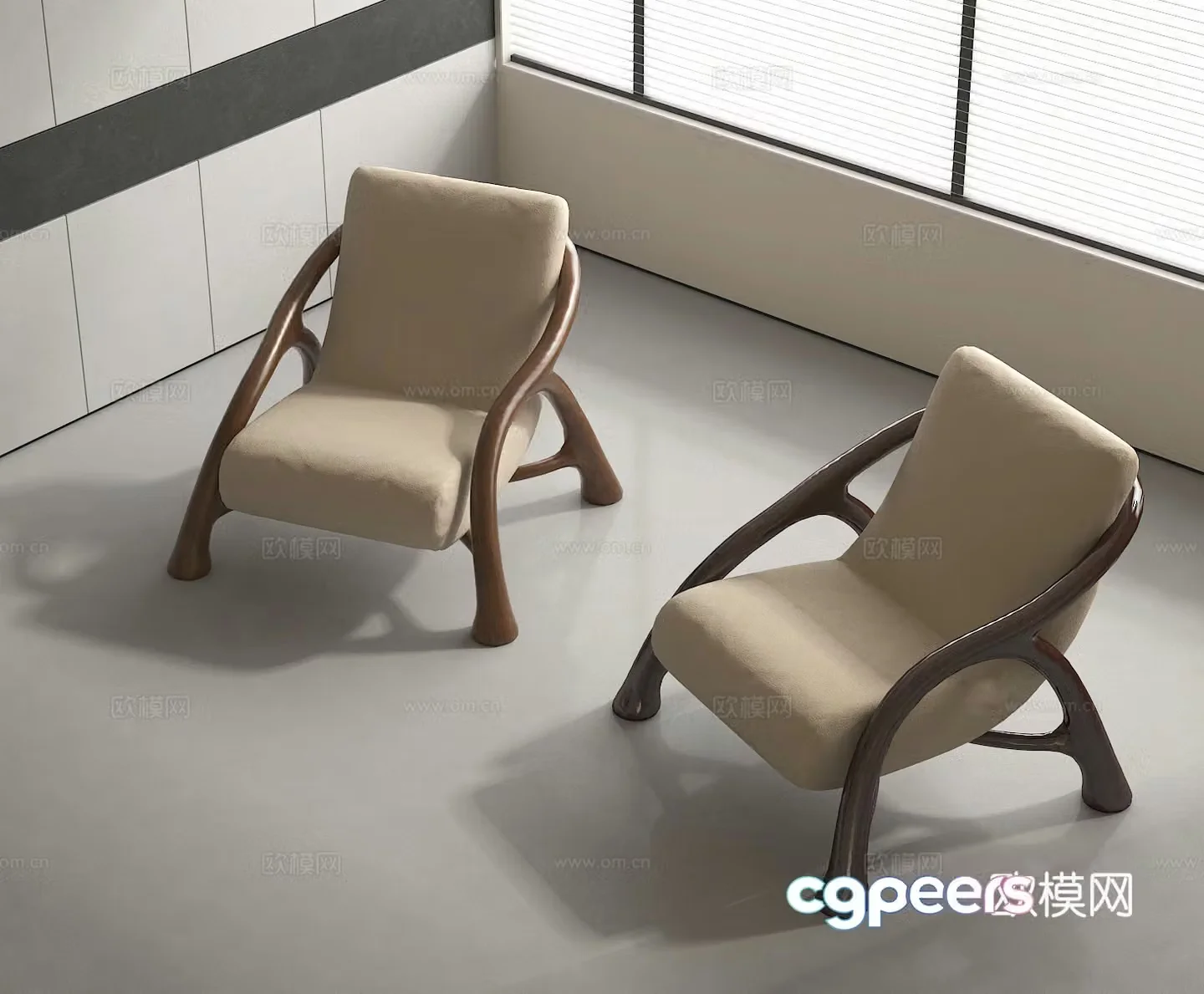 Single chair Leisure chair Sofa chair 3d model