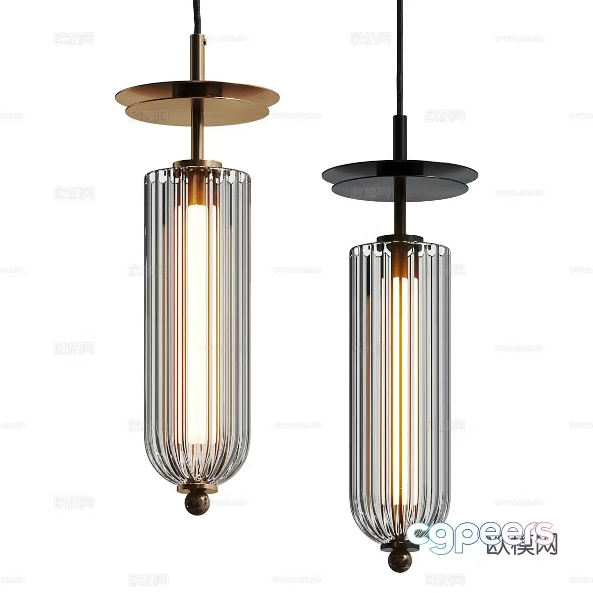 New Chinese style light luxury Luce Tu Dom chandelier 3d model