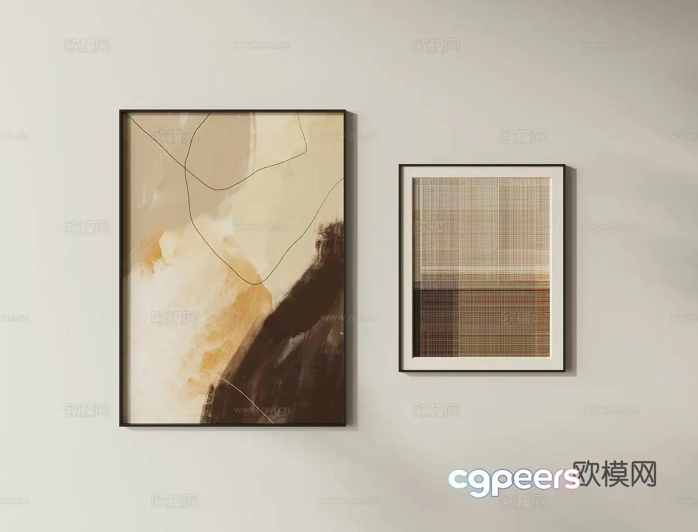 Combination hanging painting 3D model