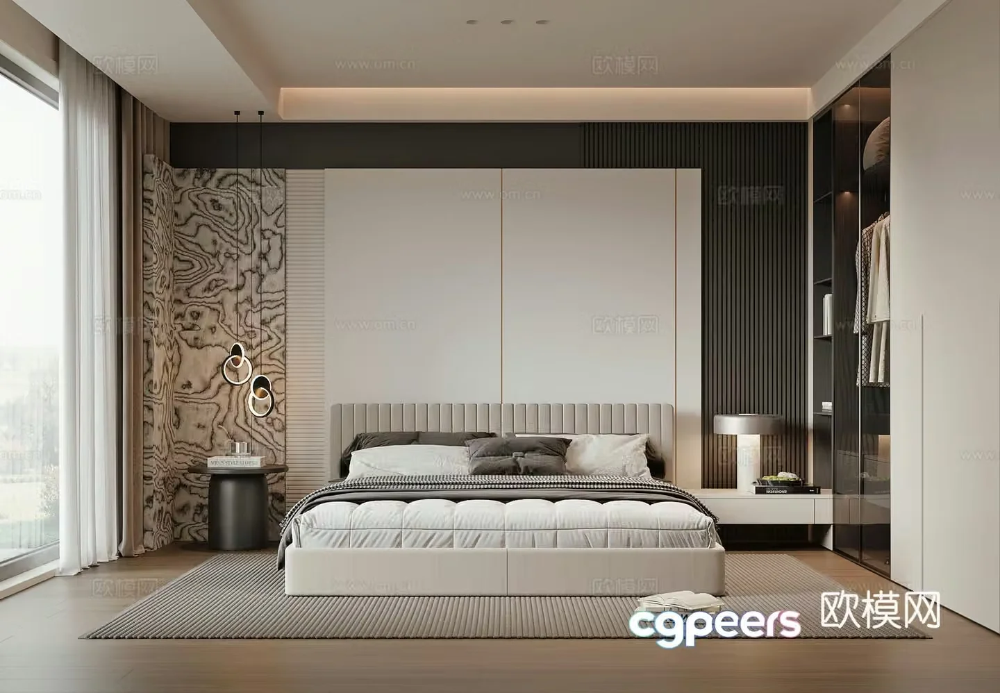 Modern bedroom 3d model