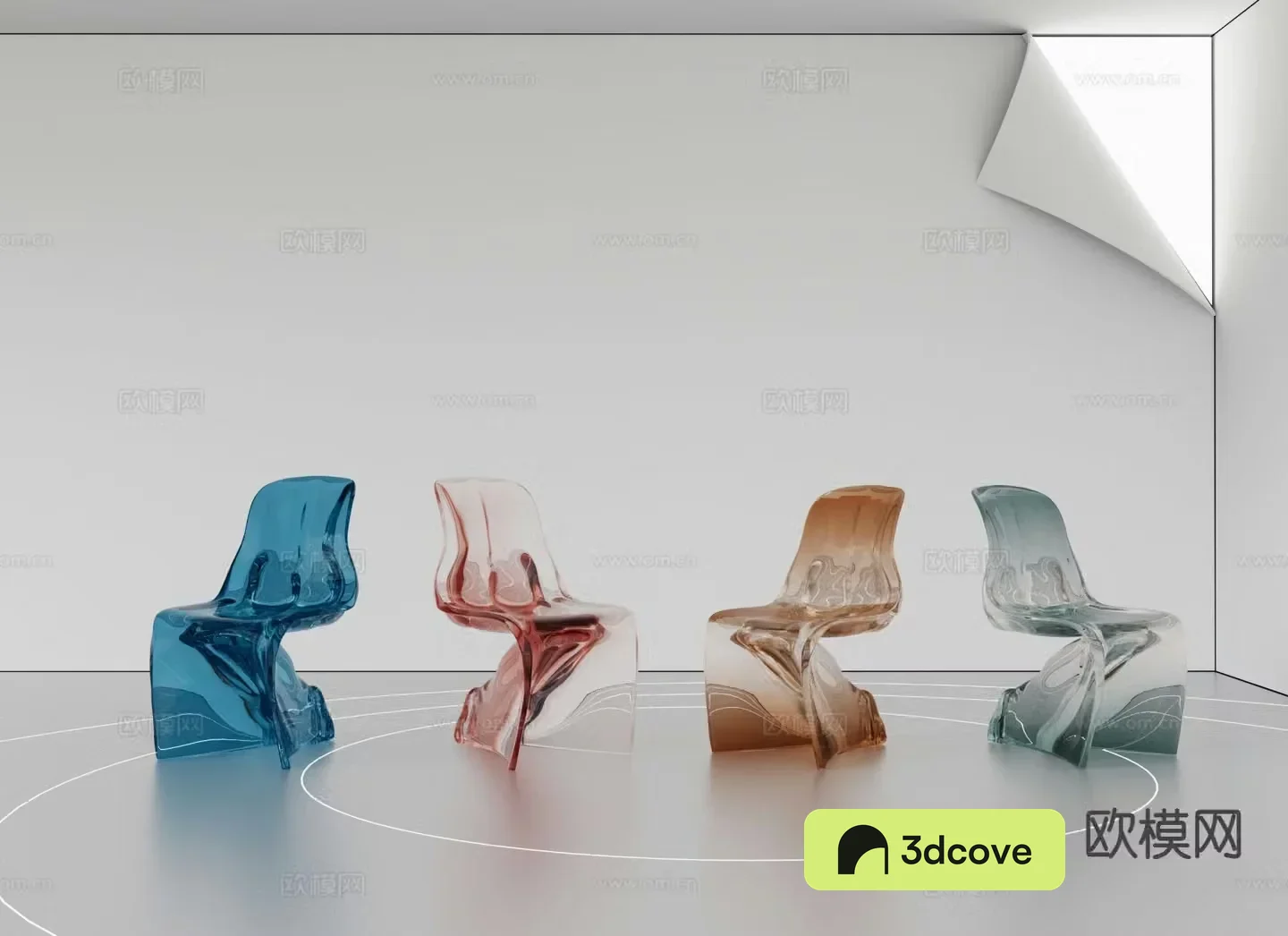 Modern transparent chair acrylic chair