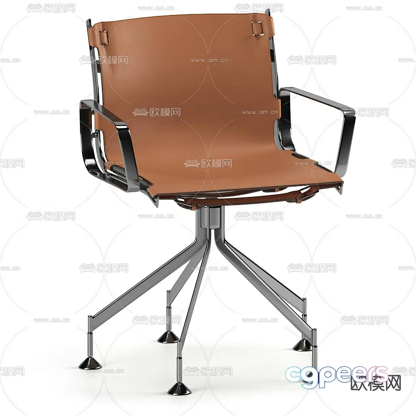 Modern office chair swivel chair class chair 3d model