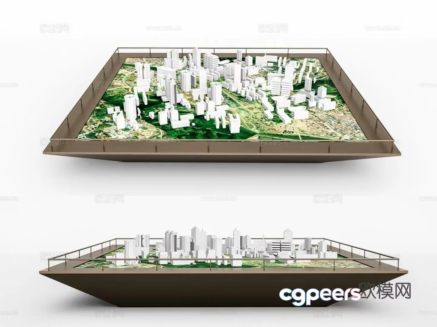 Modern sales office sand table 3D model
